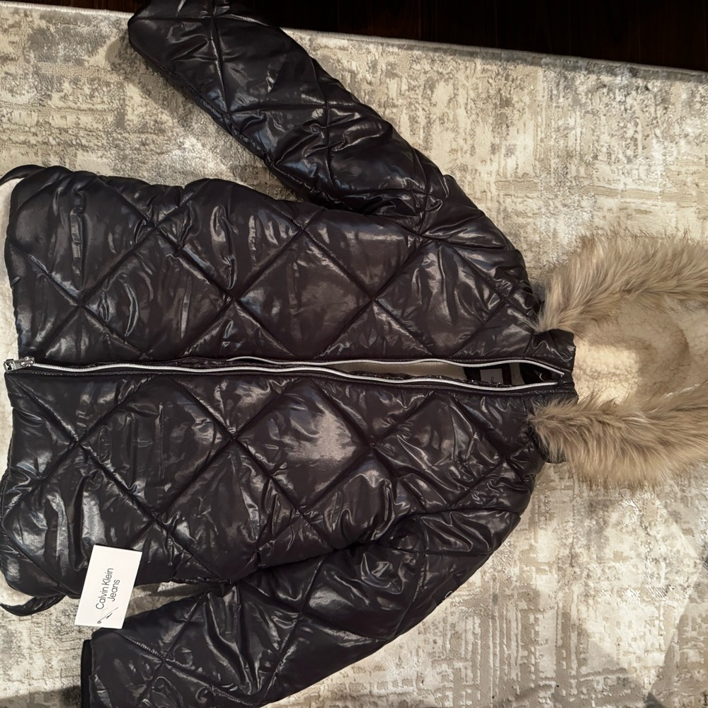 Calvin Klein Black Quilted Kid’s Jacket
